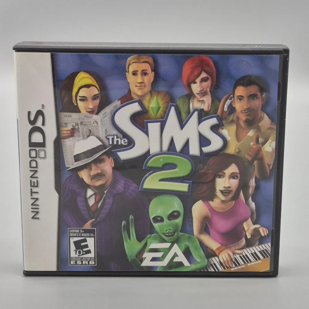 The Sims 2 Nintendo DS Game Complete TESTED CIB NTR-ASJE-USA EA 2005 Simulation